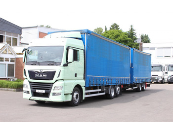 Camión lona MAN TGX 26.460 Retarder Jumbo-Zug 120M3 Durchlade