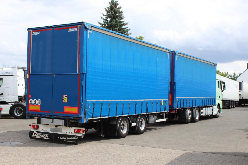 Camión lona MAN TGX 26.460 Retarder Jumbo-Zug 120M3 Durchlade