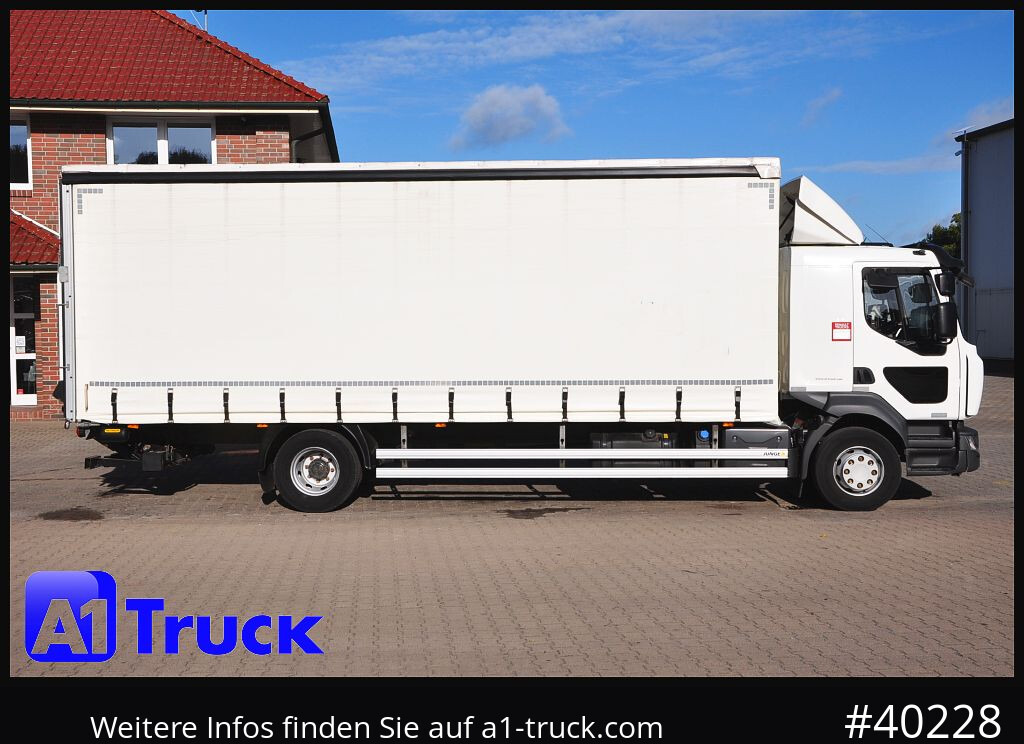 Camión lona RENAULT D 280,  4x2, Ladebordwand, LBW, TÜV 06/2026