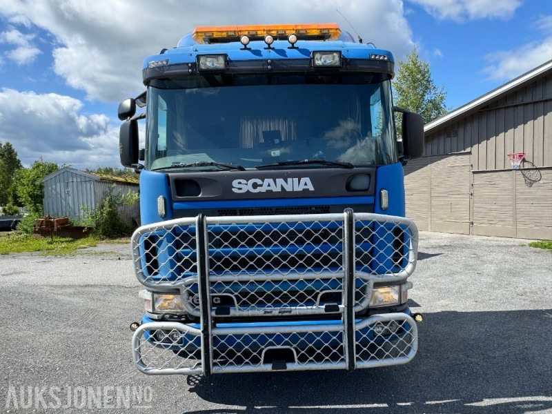 Camión multibasculante 2001 Scania R 164GB 6X2NA 480 / krokbil med flak og uttak for kran