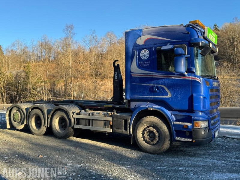 Camión multibasculante 2009 Scania R480 krokbil / 4-akslet / Nylig EU-godkjent