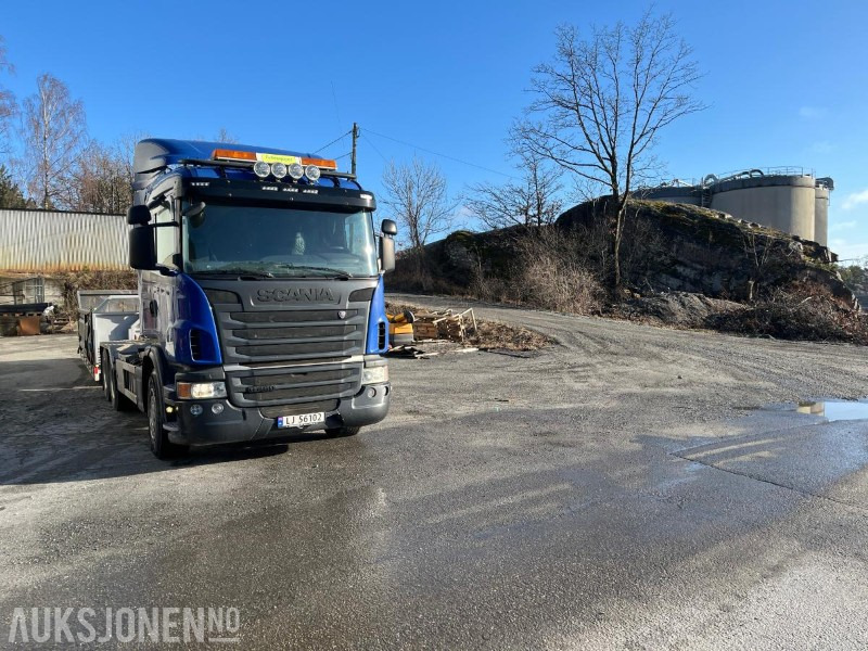 Camión multibasculante 2011 Scania G-serie 480 Krokbil 20m³ Kasse  Maskinflak eu ok 03.2026