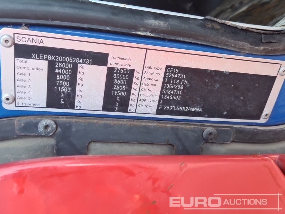 Camión multibasculante 2012 Scania P360