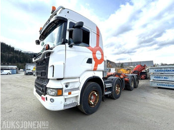 Camión multibasculante  2012 mod Scania R 560 krokbil / krokløft - 320 162 km - 8X4 - leveres med mangellapp