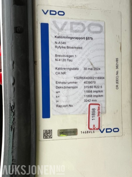 Camión multibasculante 2016 Scania R580 6x4 tippbil