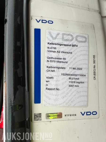 Camión multibasculante 2016 Scania R580 6x4 tippbil