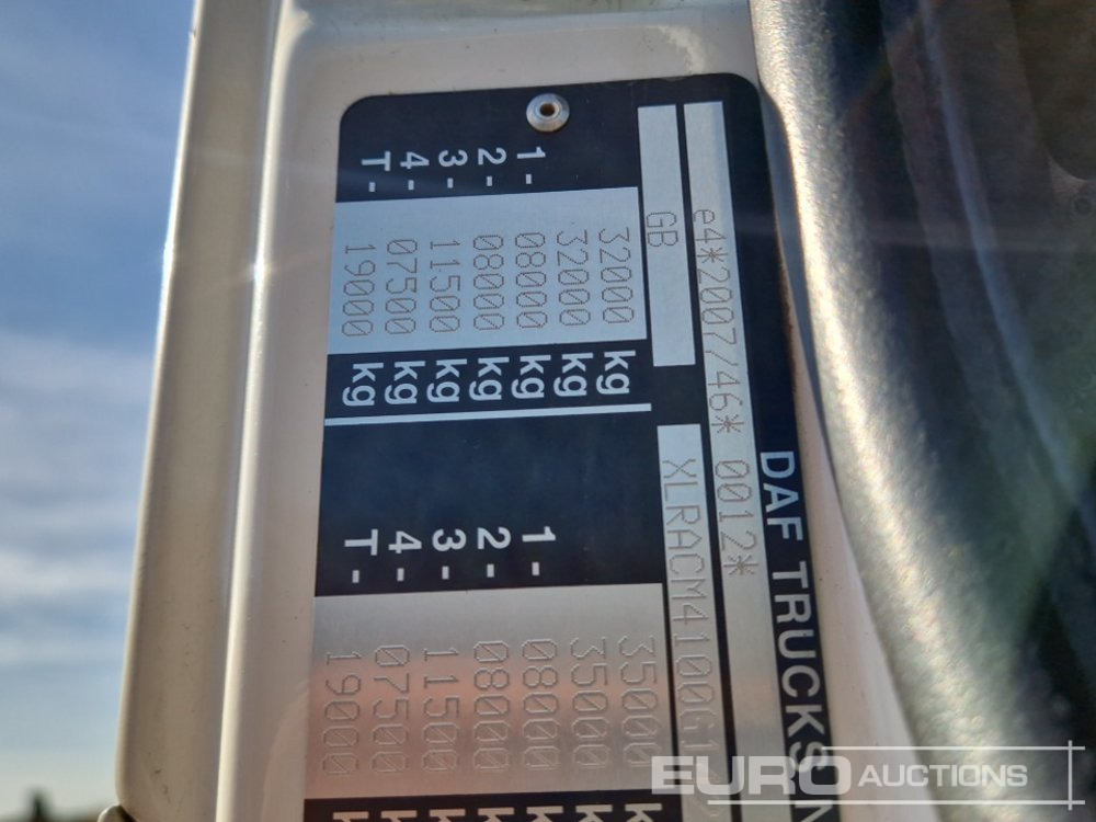 Camión multibasculante 2017 DAF EURO 6 400