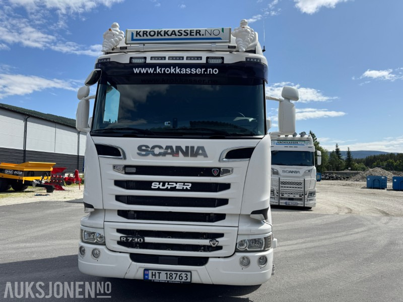 Camión multibasculante 2017 Scania R730 4-akslet krokbil 8X4, EURO 6, KRANHYDRAULIKK, EVOLUTION 125