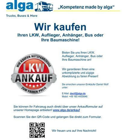 Camión multibasculante ALGA/Abrollkippaufbau/22 cbm./Kombitür/7x auf La