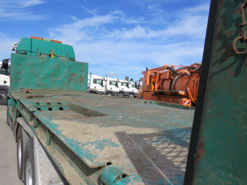 Camión multibasculante Abrollcontainer Plateau zum Baumaschinentransport