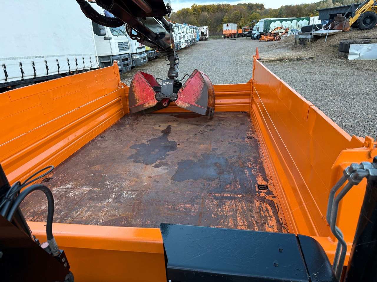 Camión multibasculante Abrollcontainer mit Hiab Kran 077 B- 3