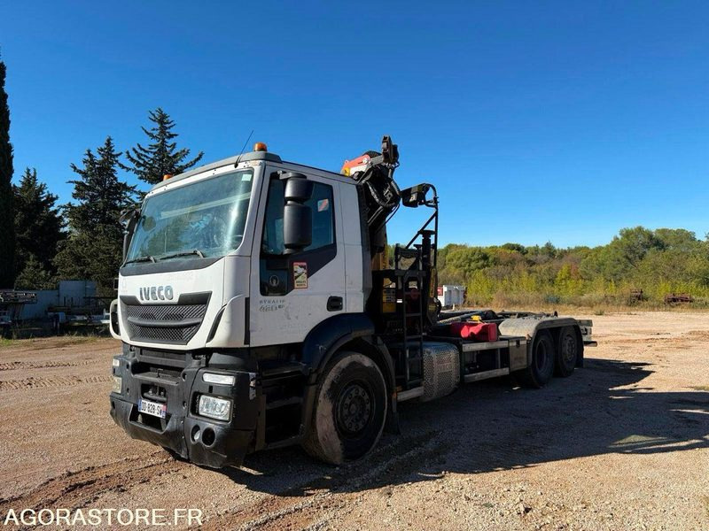 Camión multibasculante CAMION POLYBENNE GRUE IVECO MOTEUR HS - 390000km - 2014