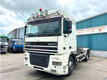 Camión multibasculante DAF 95.480 XF SPACECAB 6x2 WITH HOOK-ARM SYSTEM (EURO 3 / ZF16 MANUAL GEARBOX / ZF-INTARDER / STEEL-/AIR SUSPENSION / AIRCONDITIONIN