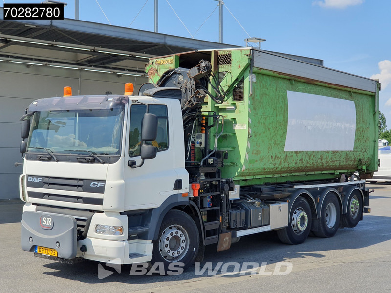 Camión multibasculante DAF CF85.360 8X2 NL-Truck Hiab 211 E-3 HIPRO Kran 21T Multilift Euro 5