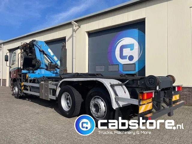 Camión multibasculante DAF CF 85.340 6X2 Euro 3 - Haakarm containersystem - Hooklift - Abrollkipper - Year 2004 - HMF 1680-K2 Crane - Grua - Ladekran - Autolaadkraan