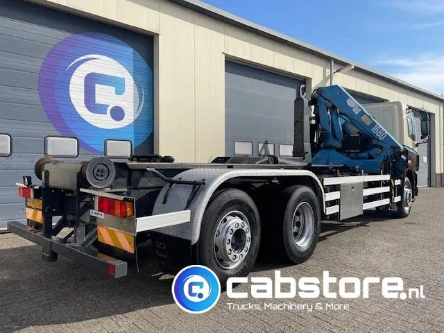 Camión multibasculante DAF CF 85.340 6X2 Euro 3 - Haakarm containersystem - Hooklift - Abrollkipper - Year 2004 - HMF 1680-K2 Crane - Grua - Ladekran - Autolaadkraan