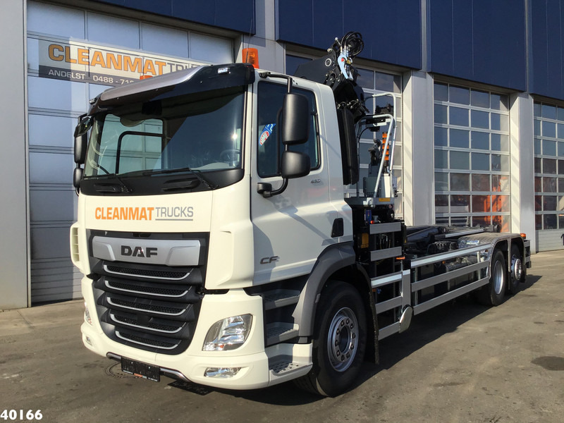 Camión multibasculante DAF FAN CF 430 HMF 23 ton/meter laadkraan + Welvaarts Weighing system