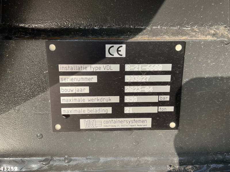 Camión multibasculante DAF FAN CF 430 VDL 21 Ton haakarmsysteem