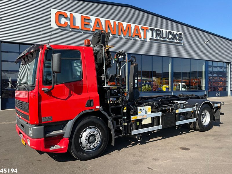 Camión multibasculante DAF FA 75.290 ATI Hiab 11 Tonmeter laadkraan Just 84.508 km!
