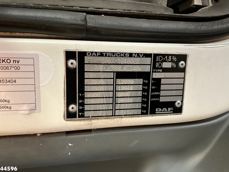 Camión multibasculante DAF FA LF 250 Euro 6 Palfinger 6,5 Tonmeter laadkraan