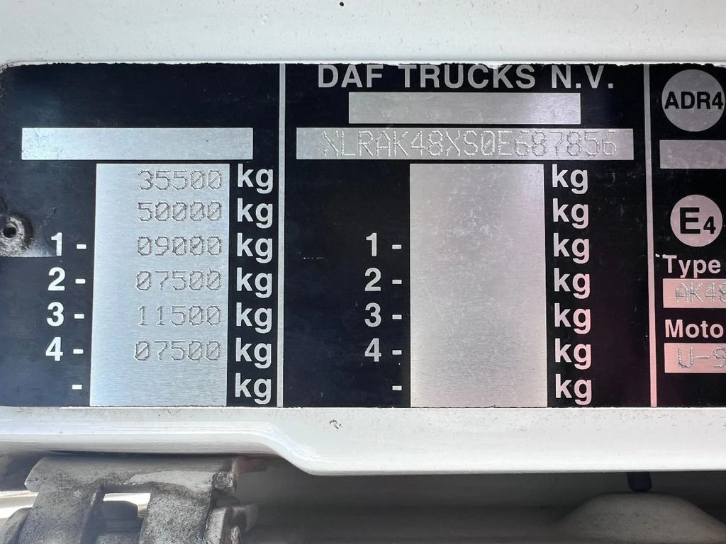 Camión multibasculante DAF XF 105.480 6X2 EURO 3 + VDL HOOKLIFT + MANUAL GE
