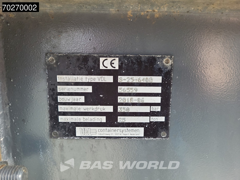 Camión multibasculante DAF XF 480 6X2 NL-Truck Liftachse VDL 25 Tons Hook SC ACC Euro 6