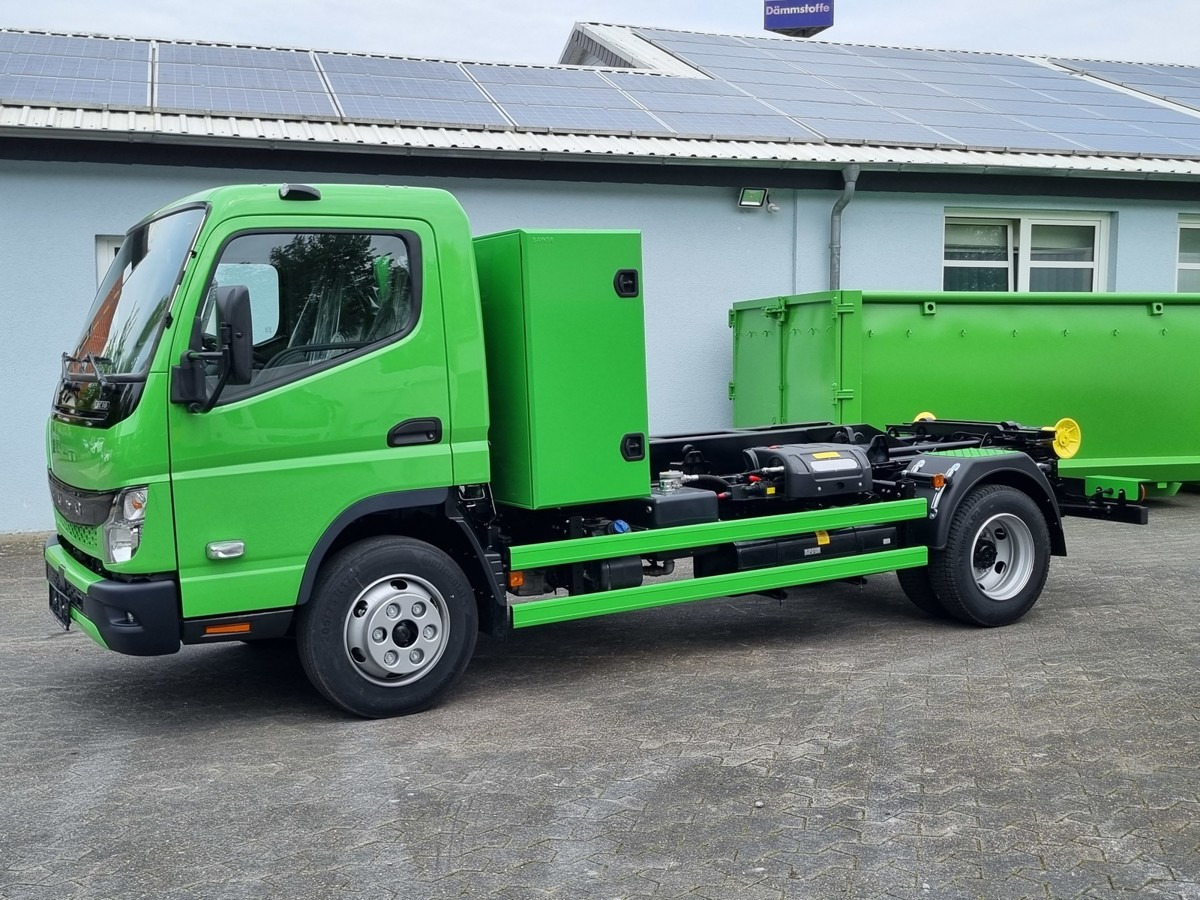 Camión multibasculante FUSO FUSO 9C18 Duonic City Abrollkipper AHK