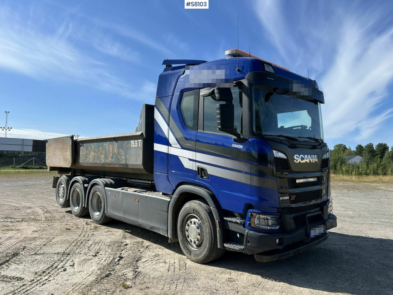 Camión multibasculante Hook truck, Scania R580, Joab L27 Hook