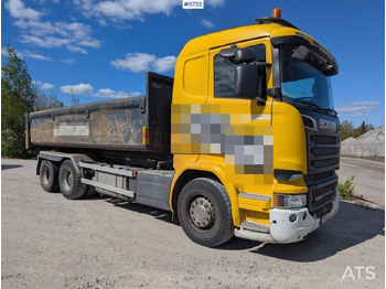 Camión multibasculante  Hooklift Truck Scania R520 6x2 with flatbed