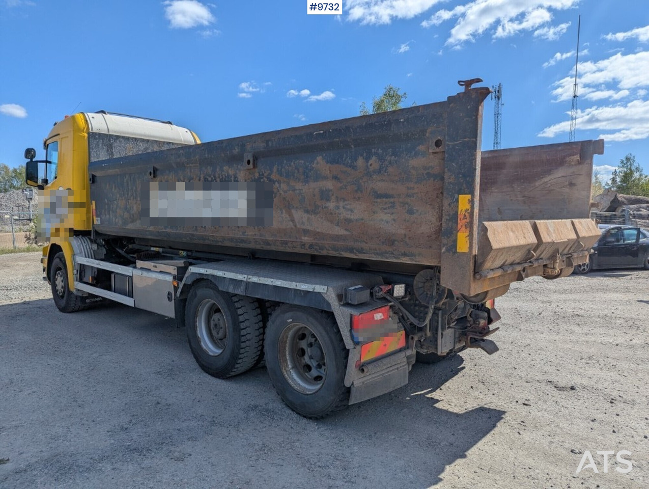 Camión multibasculante Hooklift Truck Scania R520 6x2 with flatbed
