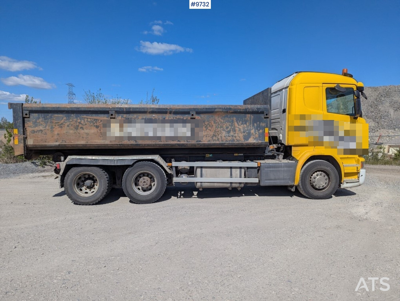 Camión multibasculante Hooklift Truck Scania R520 6x2 with flatbed