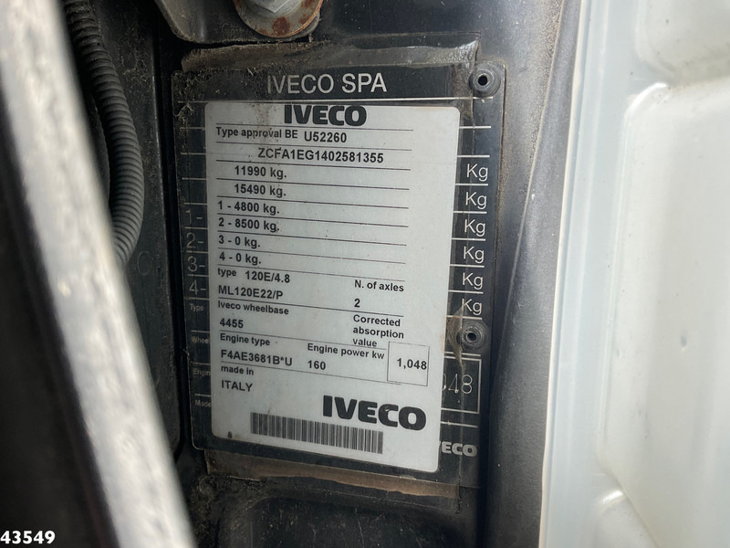 Camión multibasculante Iveco Eurocargo ML120E22 AJK haakarmsysteem Just 148.648 km!