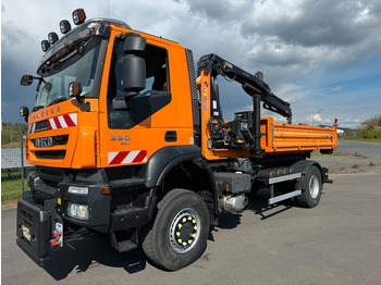 Camión multibasculante Iveco Trakker 330 EEV 4x4  Abroller + Kran Hydraulik + 