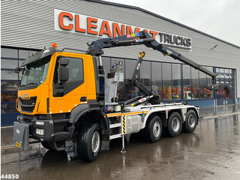 Camión multibasculante Iveco Trakker AD380T41W 8x6 Euro 6 HMF 19 Tonmeter Z-kraan