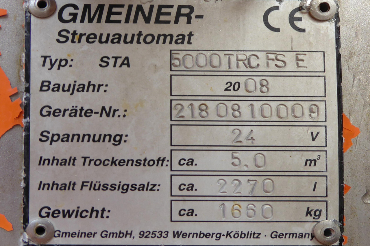 Camión multibasculante KÜPPER-WEISSER /GMEINER/BUCHER Feuchtsalzstreuer Salzstreuer Streuer