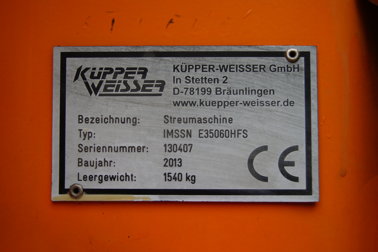 Camión multibasculante KÜPPER-WEISSER /GMEINER/BUCHER Feuchtsalzstreuer Salzstreuer Streuer auf Abrollgestell