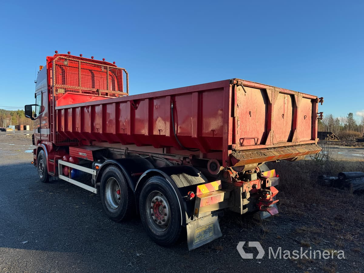 Camión multibasculante Lastväxlare Scania R144 6X2 med tre flak