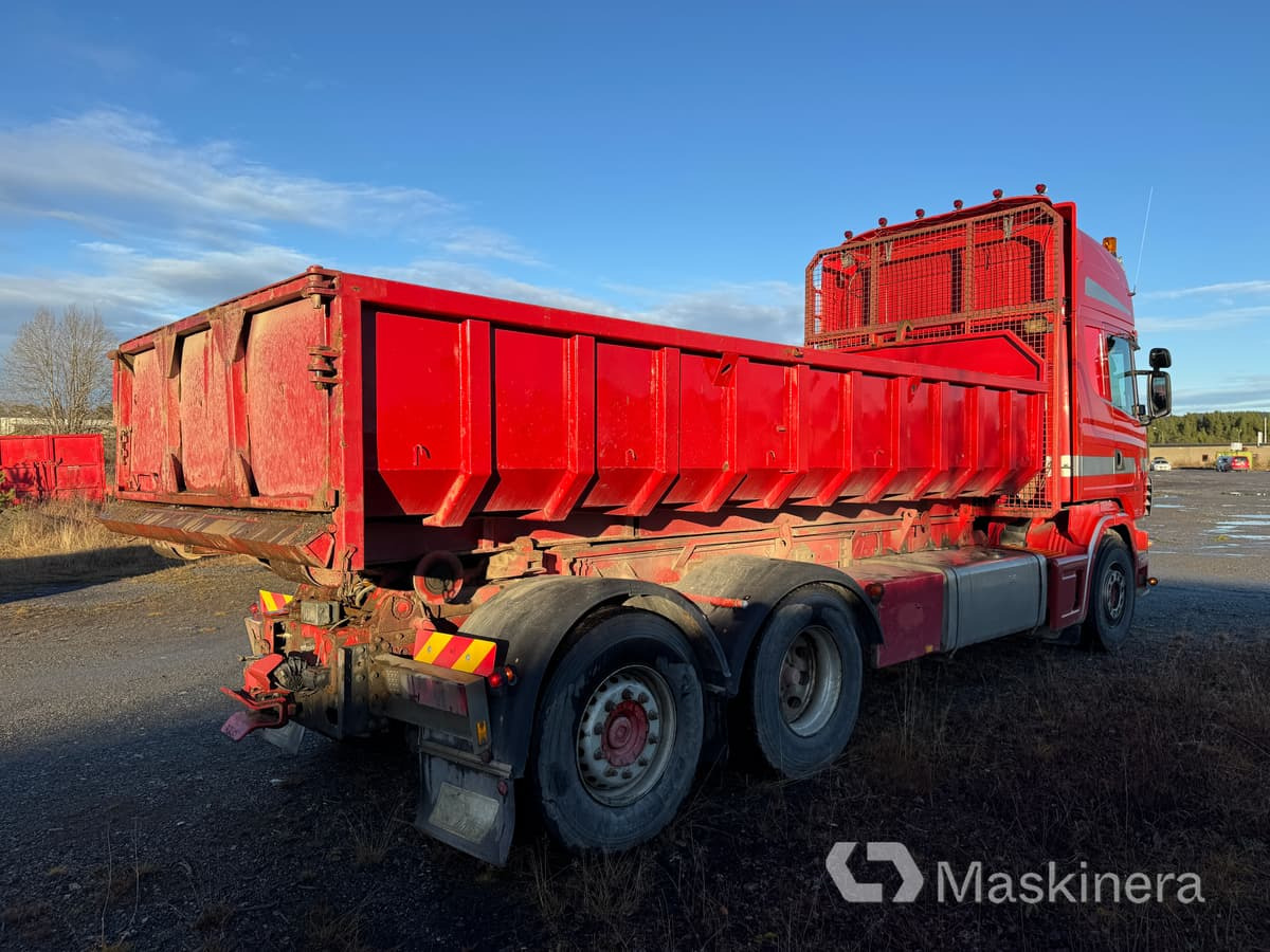 Camión multibasculante Lastväxlare Scania R144 6X2 med tre flak