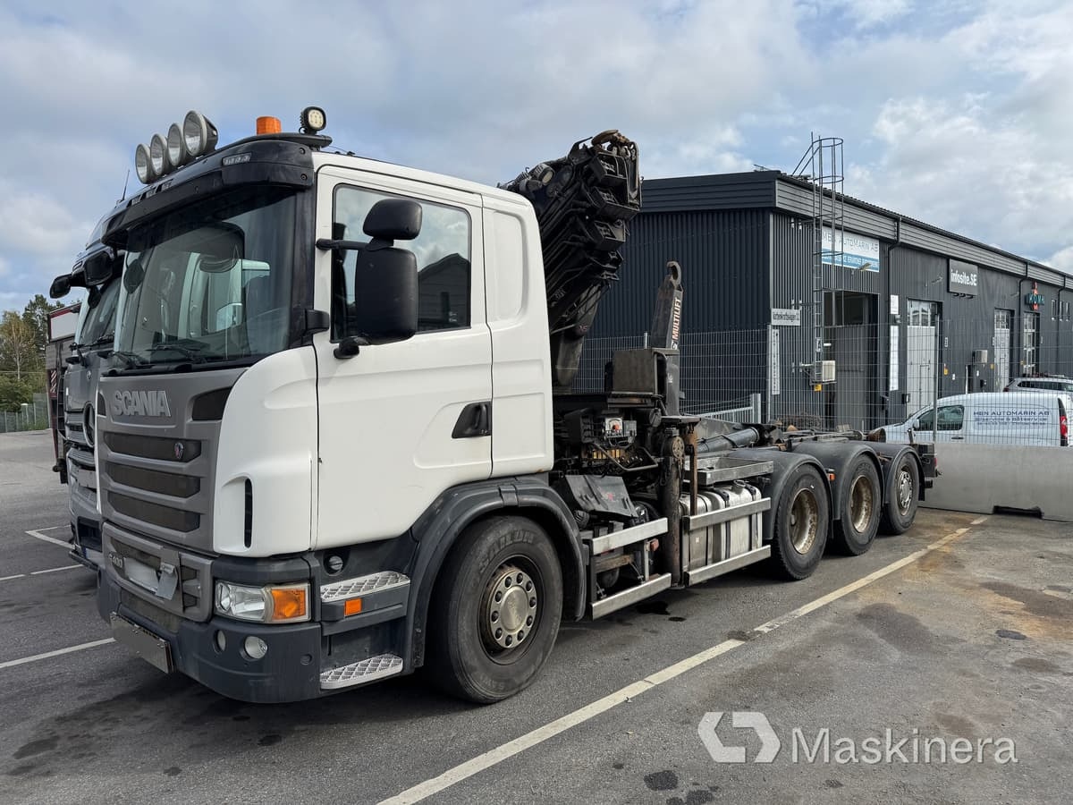 Camión multibasculante Lastväxlare Scania G400LB8X4*4HNA med HIAB kran