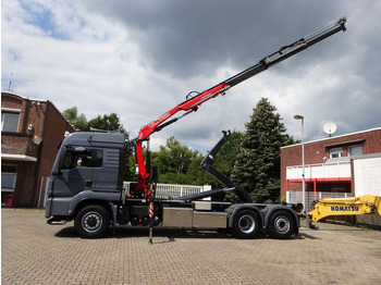 Camión multibasculante MAN 26.500 Abroller + Fassi F125A Kran  6x2-4 Allrad 