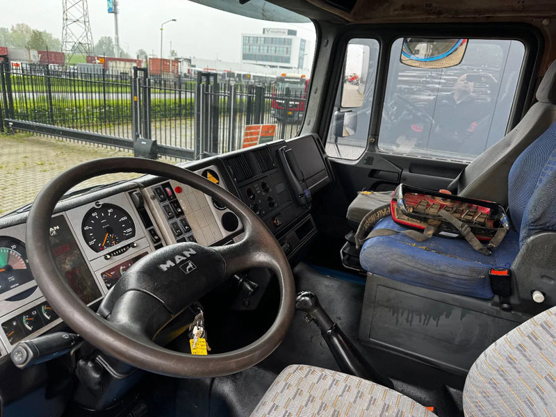 Camión multibasculante MAN FE 410A, 6x4, EURO 2, Palfinger PK17000 Crane + VDL HOOK, full spring, manual gearbox, MOT 9/2025