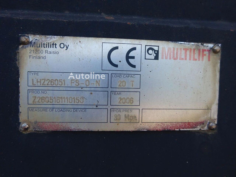 Camión multibasculante MAN TGA 26.310 6x4 Hook lift