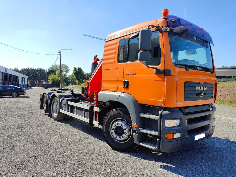 Camión multibasculante MAN TGA 28.310 Container / Fassi F130