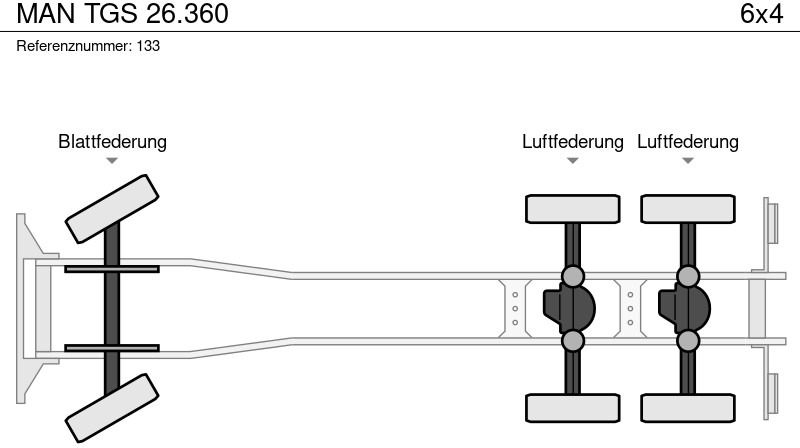 Camión multibasculante MAN TGS 26.360