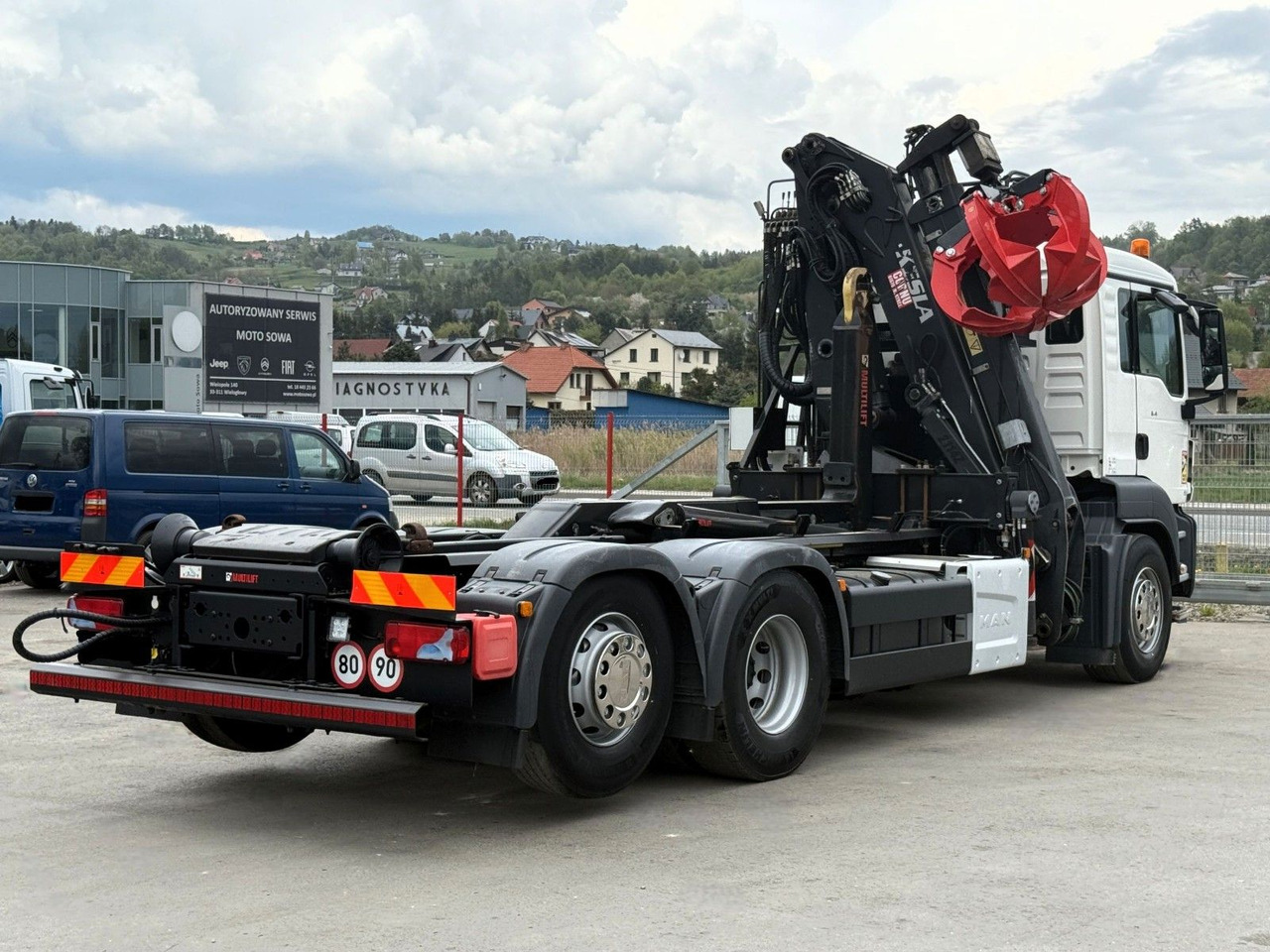 Camión multibasculante MAN TGS 26.400 Abrollkipper* KESLA 2114Z* TOP