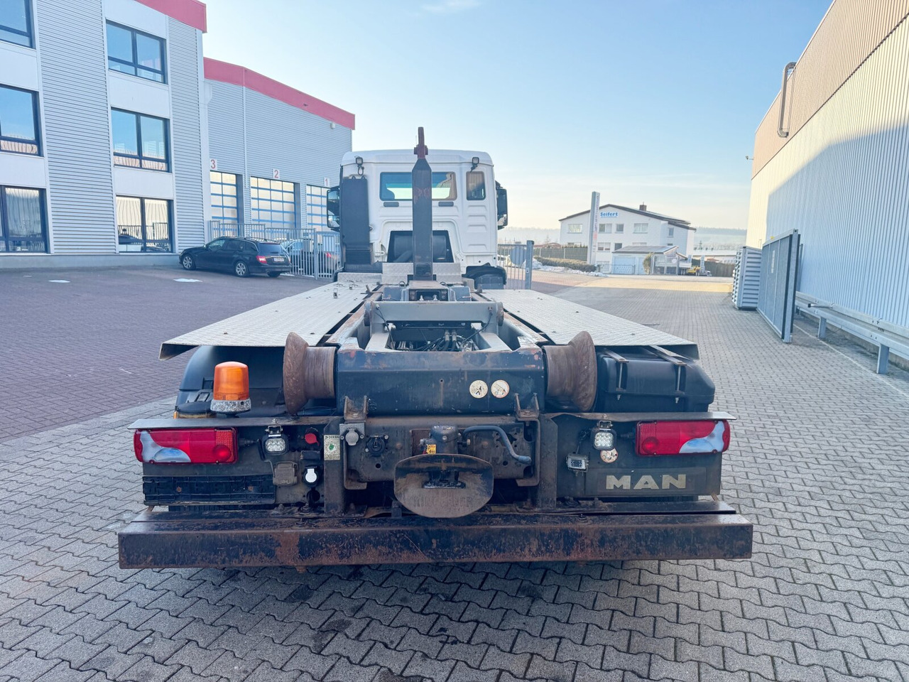 Camión multibasculante MAN TGS 26.480 6x2-4 BL TGS 26.480 6x2-4 BL, Lenk-Liftachse, VDL Abrollkipper bis 7m Container