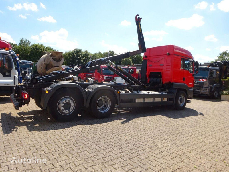 Camión multibasculante MAN TGS 26.480 Hook lift truck 6x2