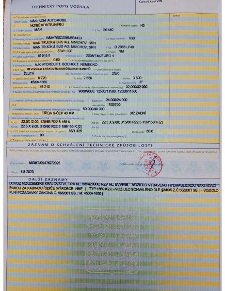 Camión multibasculante MAN TGS 33.440