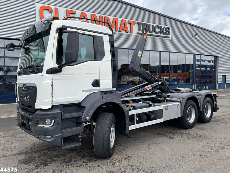 Camión multibasculante MAN TGS 33.470 6x4 Euro 6 Full Steel AJK 20 Ton haakarmsysteem