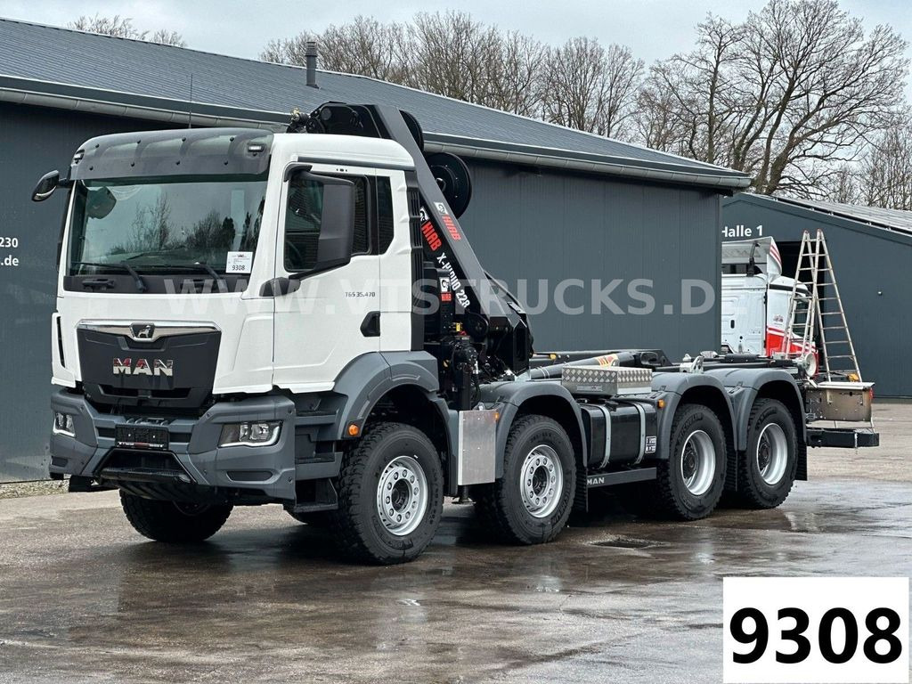 Camión multibasculante MAN TGS 35.470 8x4 HYVA-Abrollkipper, HIAB Ladekran